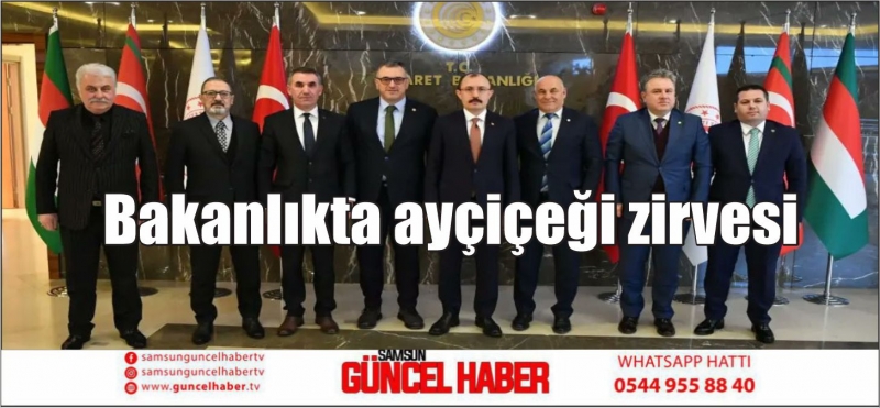 Bakanlıkta ayçiçeği zirvesi