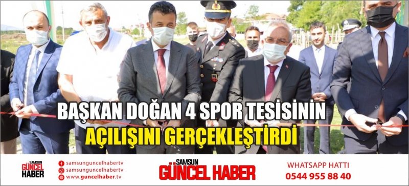 BAŞKAN DOĞAN 4 SPOR TESİSİNİN AÇILIŞINI GERÇEKLEŞTİRDİ