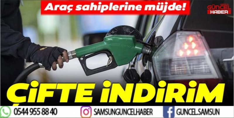 BENZİNE ÇİFTE İNDİRİM