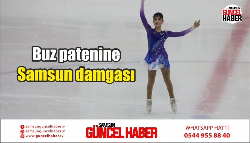 Buz patenine Samsun damgası