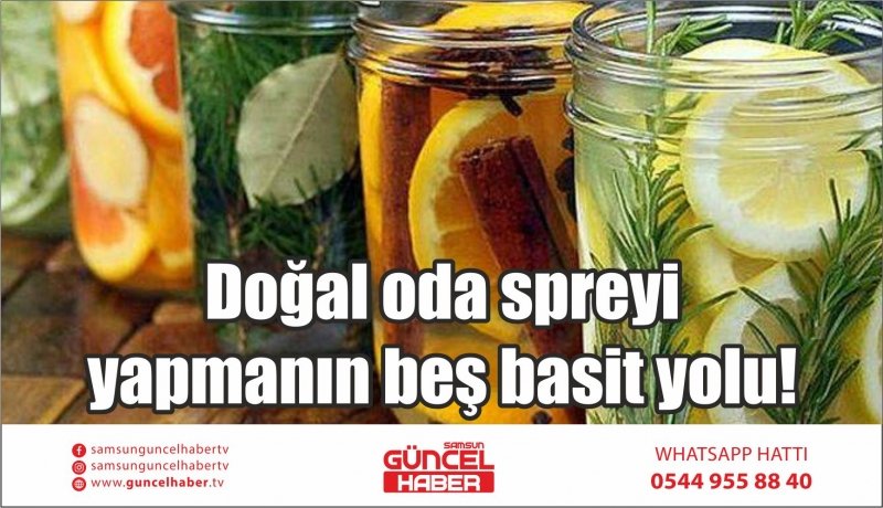 Doğal oda spreyi yapmanın beş basit yolu! 