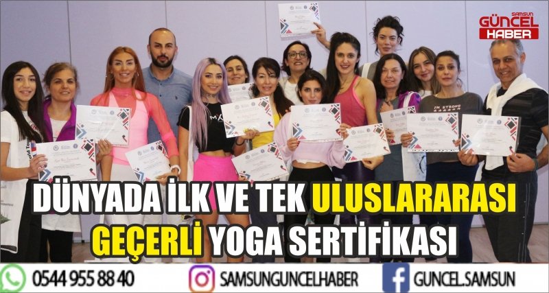 DÜNYADA İLK VE TEK ULUSLARARASI GEÇERLİ YOGA SERTİFİKASI