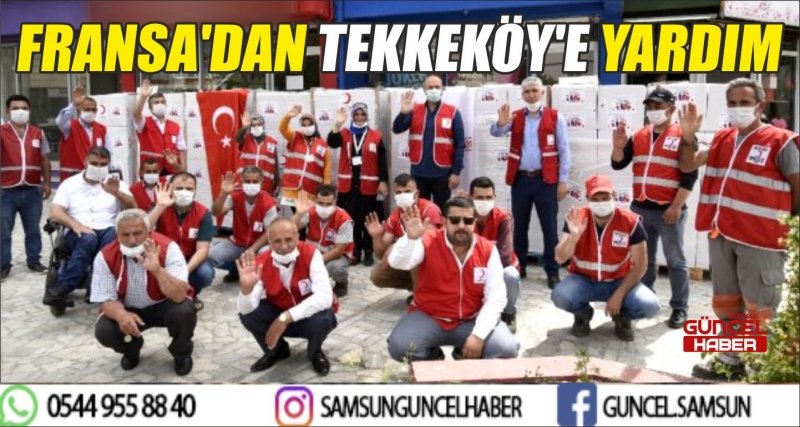 FRANSA'DAN TEKKEKÖY'E YARDIM