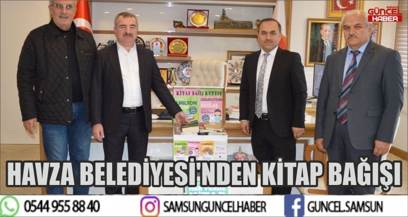 HAVZA BELEDİYESİ'NDEN KİTAP BAĞIŞI