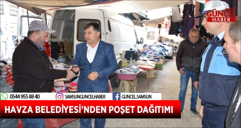 HAVZA BELEDİYESİ'NDEN POŞET DAĞITIMI