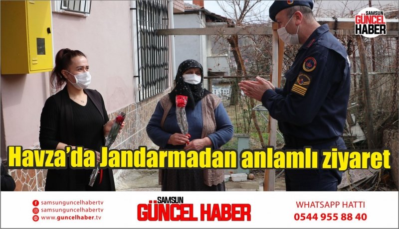 Havza’da Jandarmadan anlamlı ziyaret
