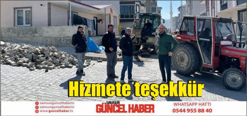 Hizmete teşekkür