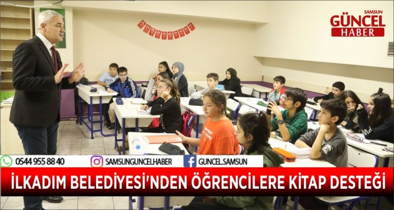 İLKADIM BELEDİYESİ'NDEN ÖĞRENCİLERE KİTAP DESTEĞİ