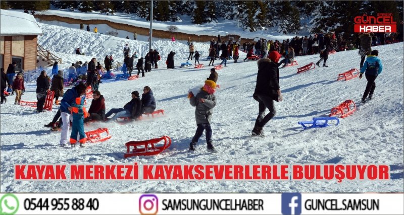 KAYAK MERKEZİ KAYAKSEVERLERLE BULUŞUYOR