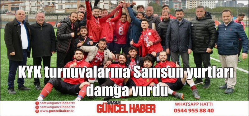 KYK turnuvalarına Samsun yurtları damga vurdu