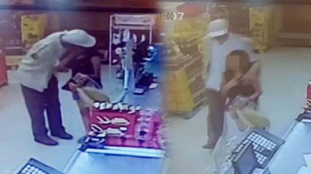 Markette iğrenç olay!