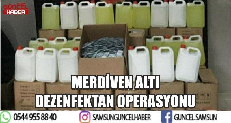 MERDİVEN ALTI DEZENFEKTAN OPERASYONU