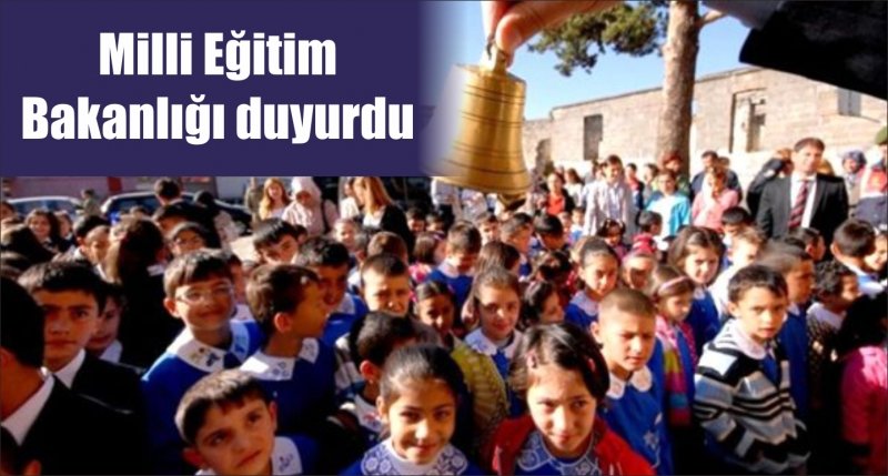 Milli Eğitim Bakanlığı okullardaki teneffüs sürelerini 15 dakikaya çıkardı