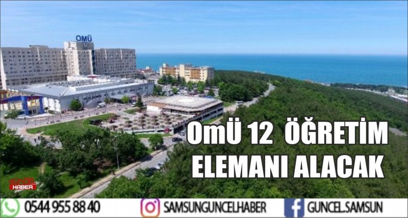 OMÜ 12  ÖĞRETİM ELEMANI ALACAK