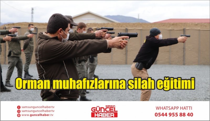Orman muhafızlarına silah eğitimi 