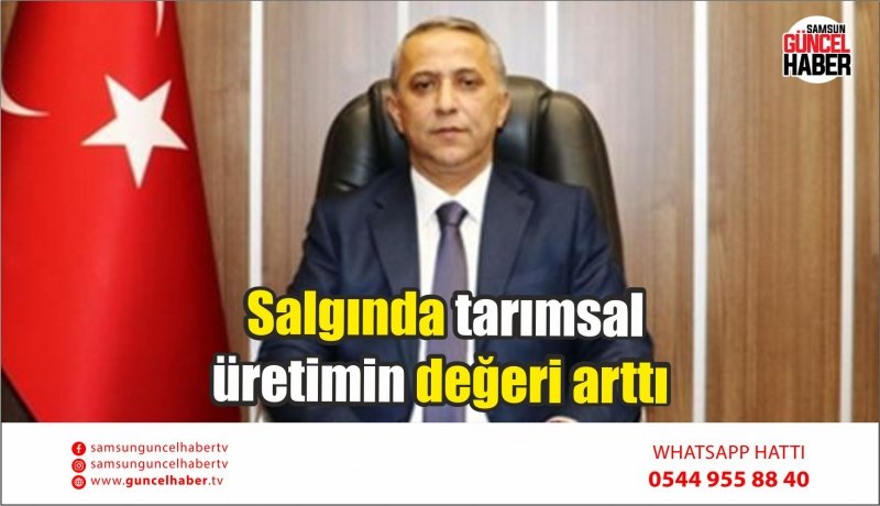  Salgında tarımsal üretimin değeri arttı 