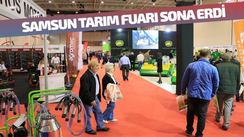 Samsun 4. Tarım Hayvancılık ve Teknolojileri Fuarı sona erdi