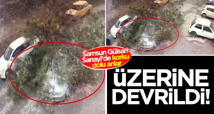 Samsun Gülsan Sanayi'de korku dolu anlar