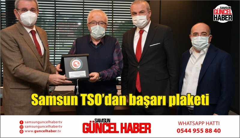 Samsun TSO’dan başarı plaketi