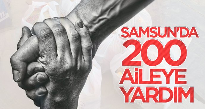 Samsun'da 200 aileye yardım