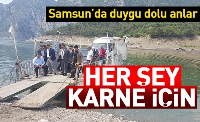 Samsun'da kaymakam duygulandırdı