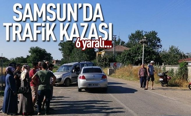 Samsun'da trafik kazası: 6 yaralı