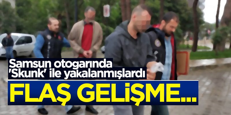 Samsun'da uyuşturucu zanlıları adliyede