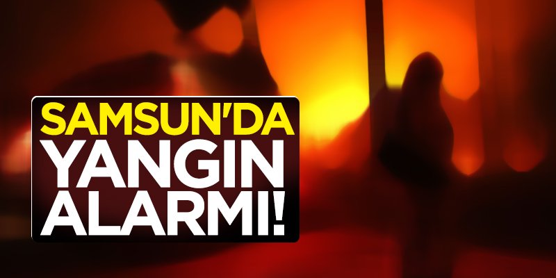 Samsun'da yangın alarmı!
