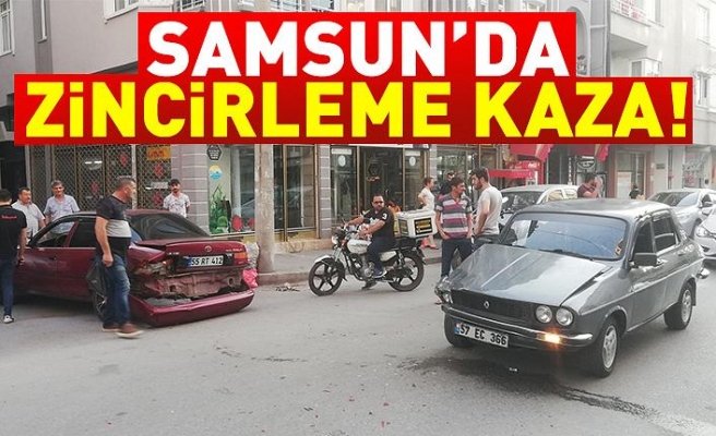 Samsun'da zincirleme kaza!