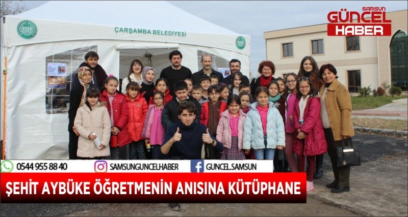ŞEHİT AYBÜKE ÖĞRETMENİN ANISINA KÜTÜPHANE