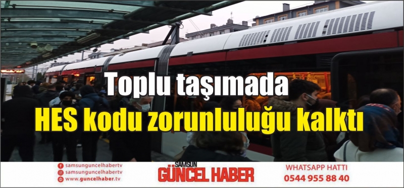 Toplu taşımada HES kodu zorunluluğu kalktı