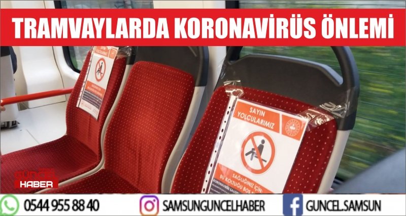 TRAMVAYLARDA KORONAVİRÜS ÖNLEMİ 