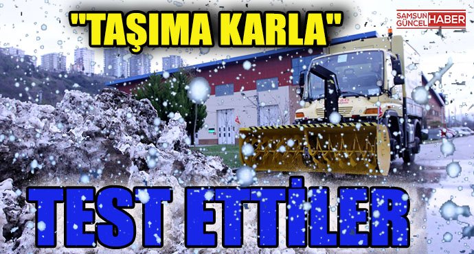 Yerli kar temizleme aracını 