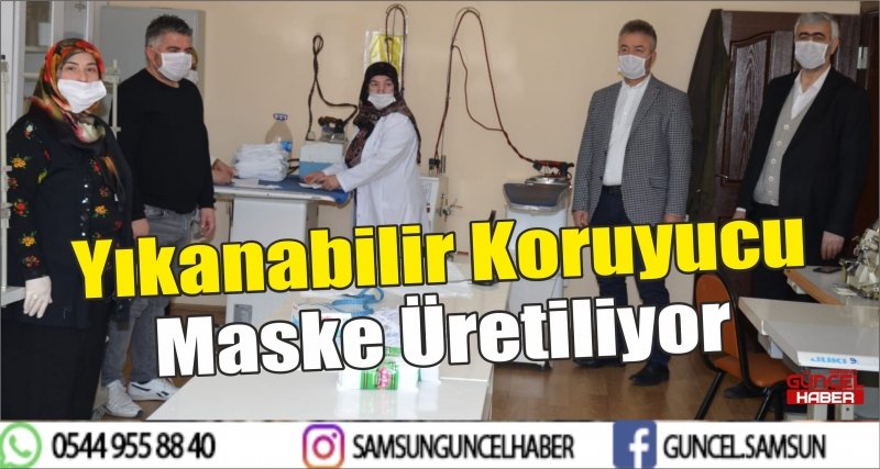 Yıkanabilir Koruyucu Maske Üretiliyor