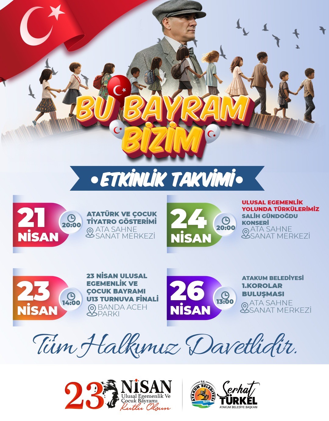 Atakum’da 23 Nisan coşkusu hafta boyu sürecek