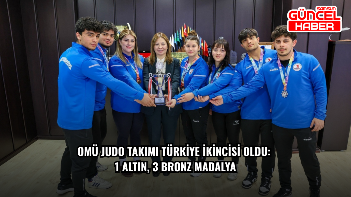 OMÜ Judo Takımı Türkiye İkincisi Oldu: 1 Altın, 3 Bronz Madalya