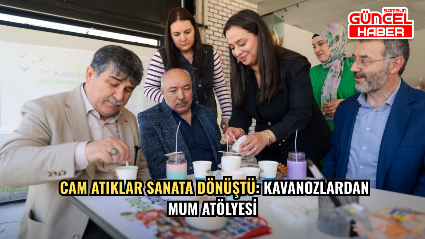 Cam Atıklar Sanata Dönüştü: Kavanozlardan Mum Atölyesi