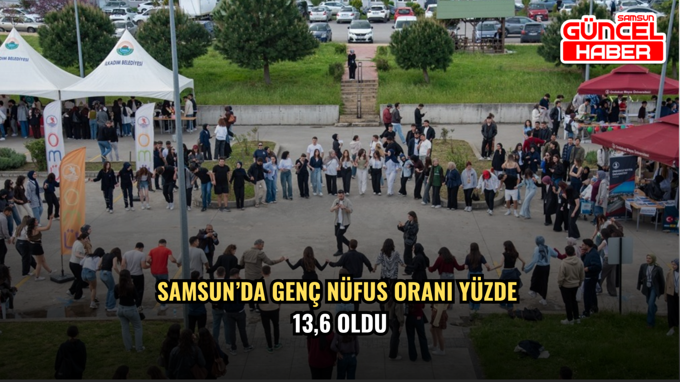 Samsun’da genç nüfus oranı yüzde 13,6 oldu