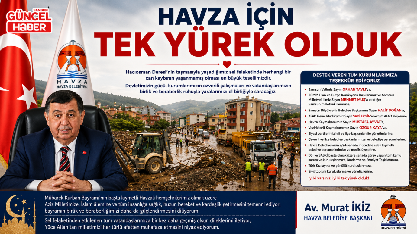 Havza için tek yürek oldular