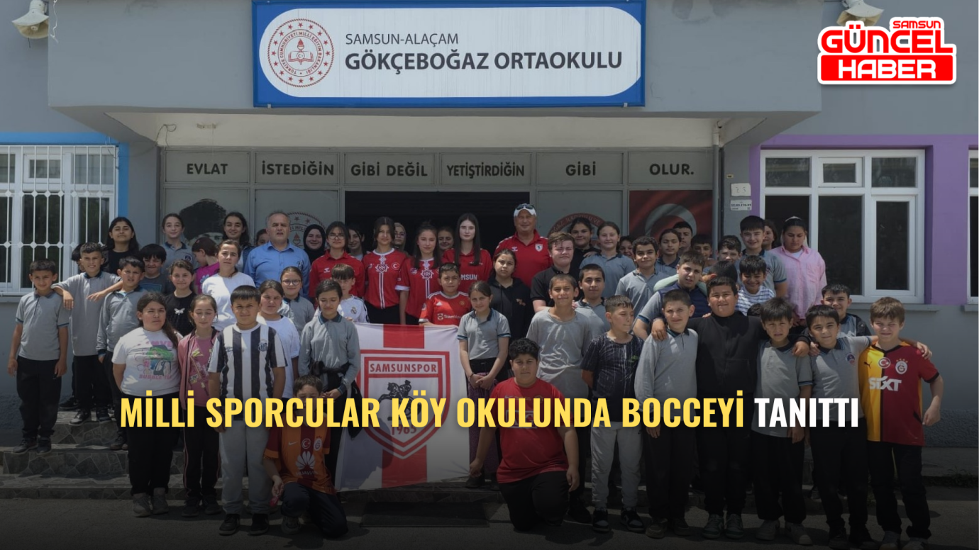 Milli Sporcular Köy Okulunda Bocceyi Tanıttı