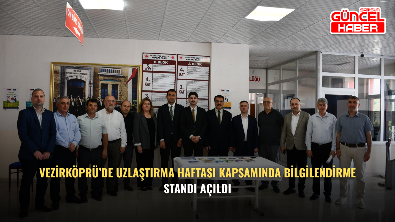 Vezirköprü’de Uzlaştırma Haftası Kapsamında Bilgilendirme Standı Açıldı
