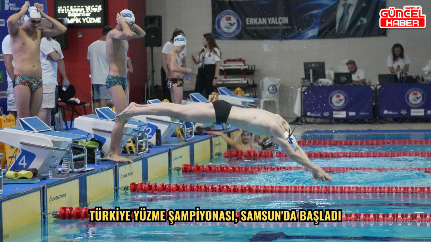 Türkiye Yüzme Şampiyonası, Samsun'da başladı