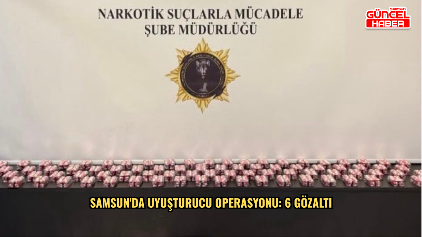 Samsun'da uyuşturucu operasyonu: 6 gözaltı