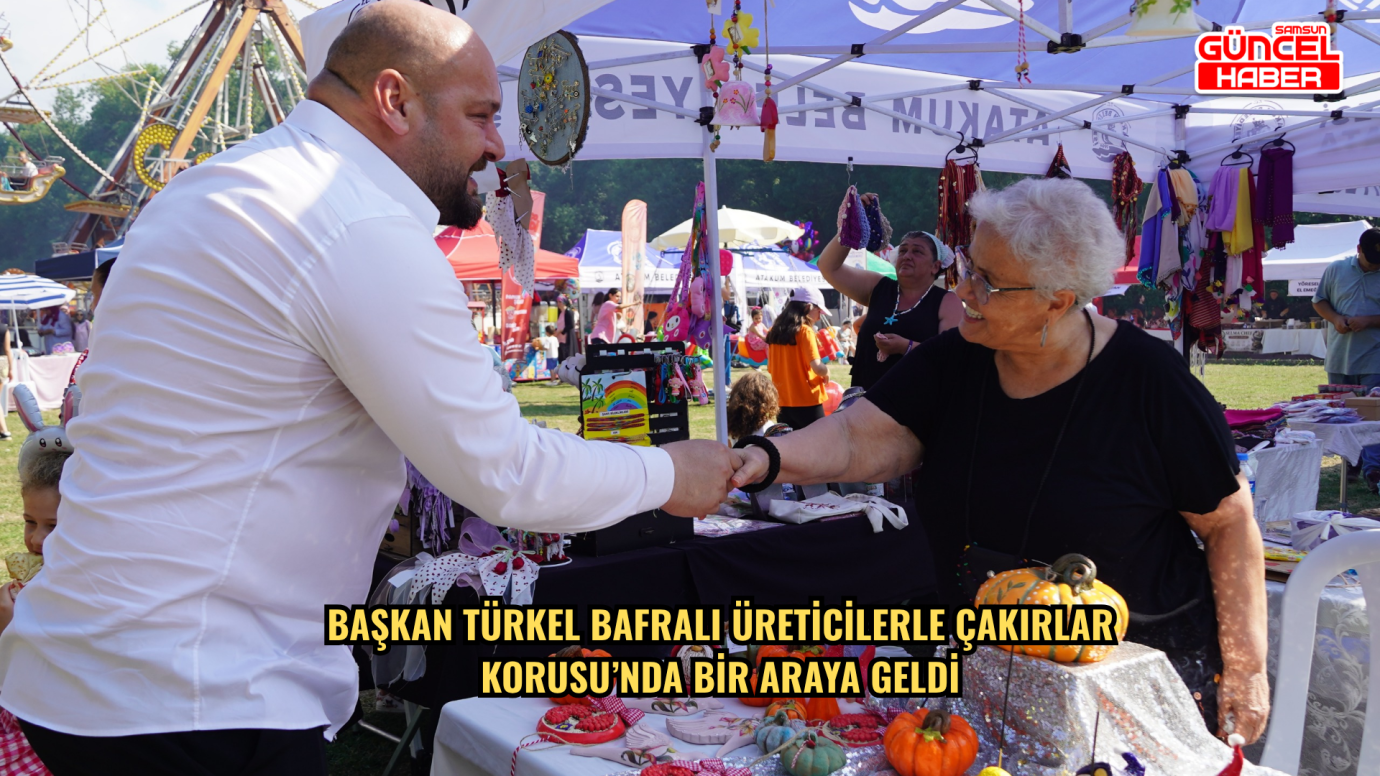 Başkan Türkel Bafralı üreticilerle Çakırlar Korusu’nda bir araya geldi
