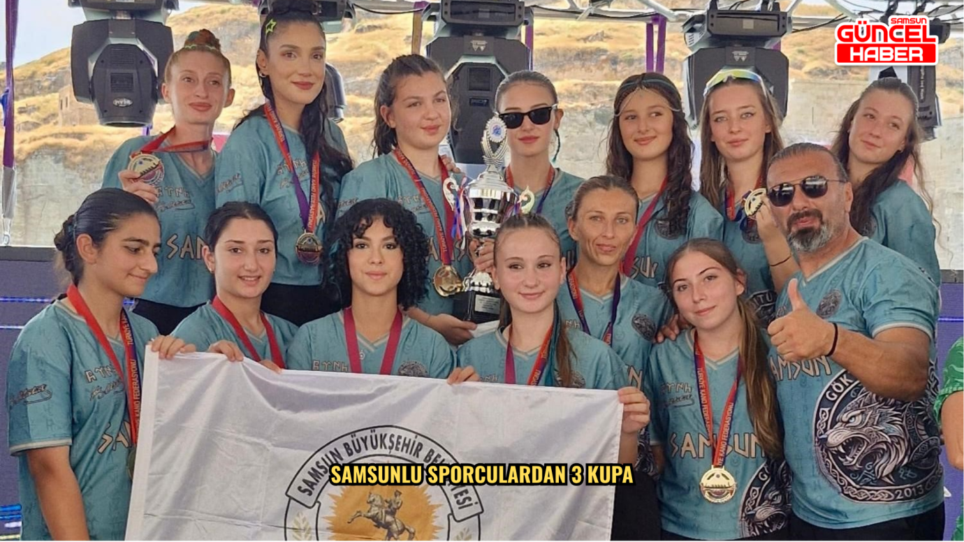 Samsunlu sporculardan 3 kupa