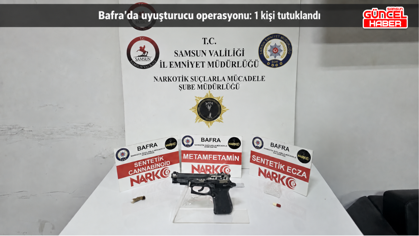 Bafra’da uyuşturucu operasyonu: 1 kişi tutuklandı