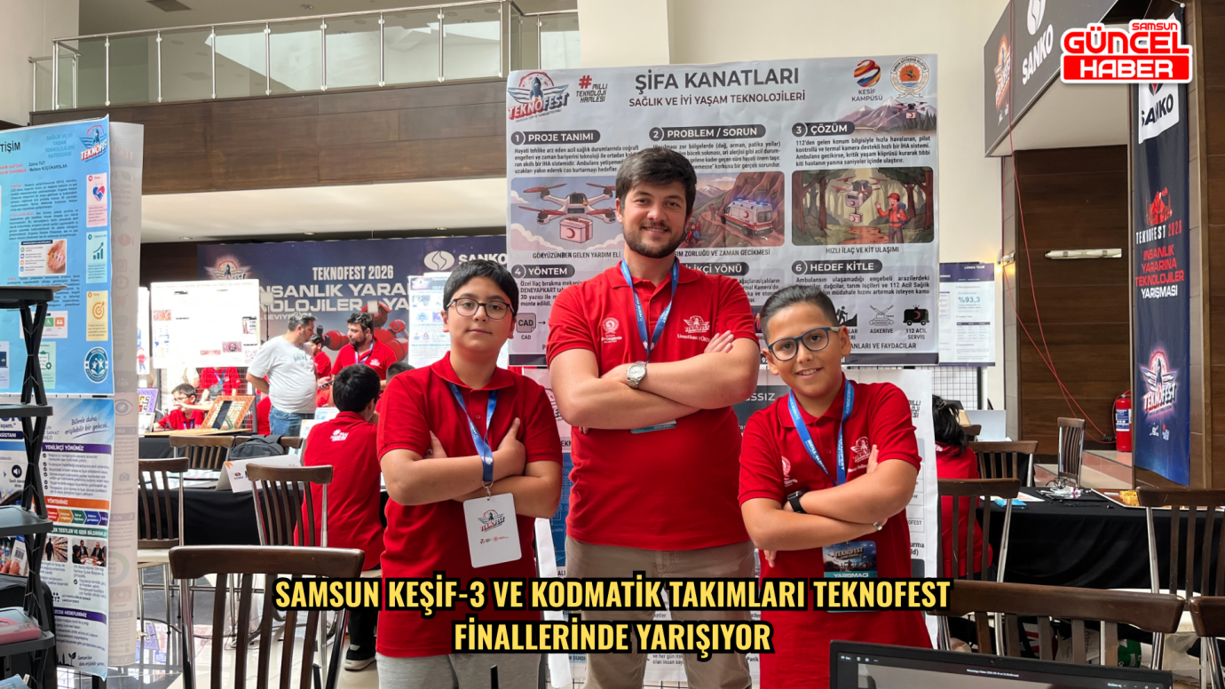 Samsun Keşif-3 ve Kodmatik Takımları TEKNOFEST finallerinde yarışıyor