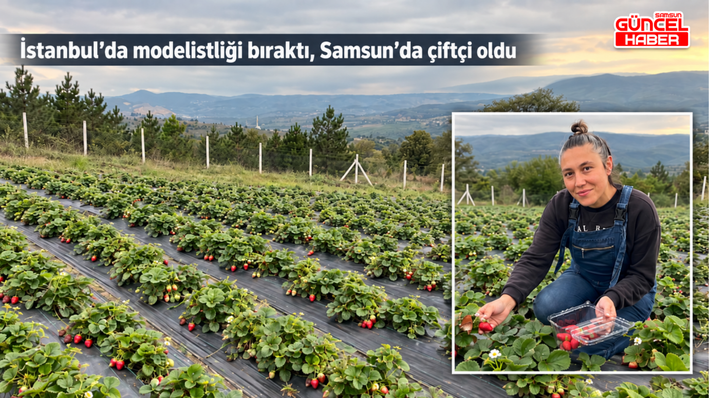 İstanbul’da modelistliği bıraktı, Samsun’da çiftçi oldu