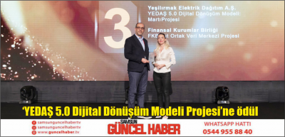 ‘YEDAŞ 5.0 Dijital Dönüşüm Modeli Projesi’ne ödül