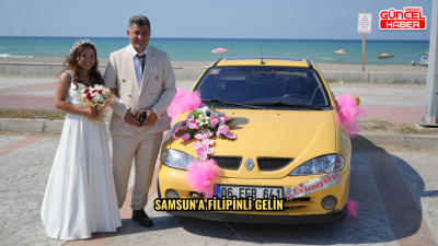 Samsun'a Filipinli gelin